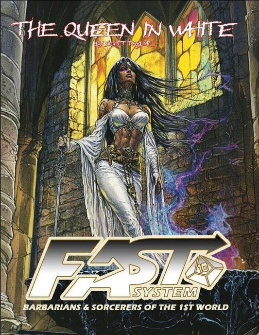BS16S The Queen in White [PDF Solo Adventure, Barbarians & Sorcerers]
