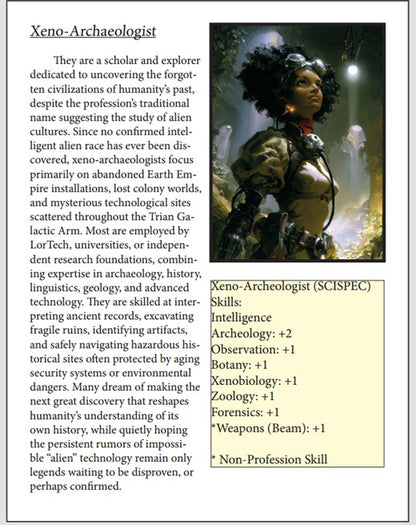 Space Vixens from Beyond Tomorrow: Mysteries of the Trian Galactic Arm Setting (Star Frontiers: Zebulon's Guide mechanics)[PDF]