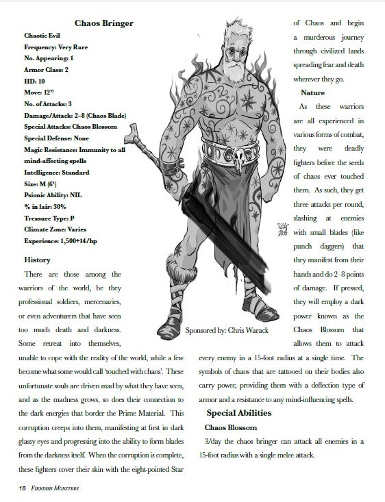 THE FOLIO OF FIENDISH MONSTERS [HARDCOVER]